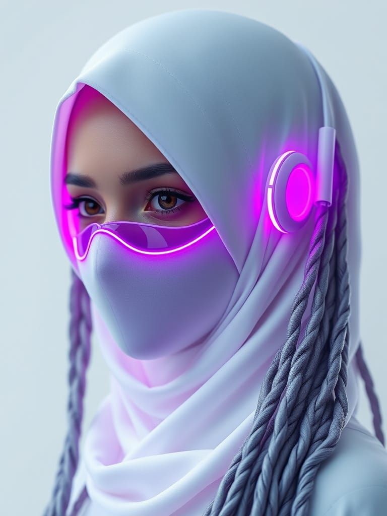 Stunning Futuristic Female Humanoid Exudes Power and Innocen...