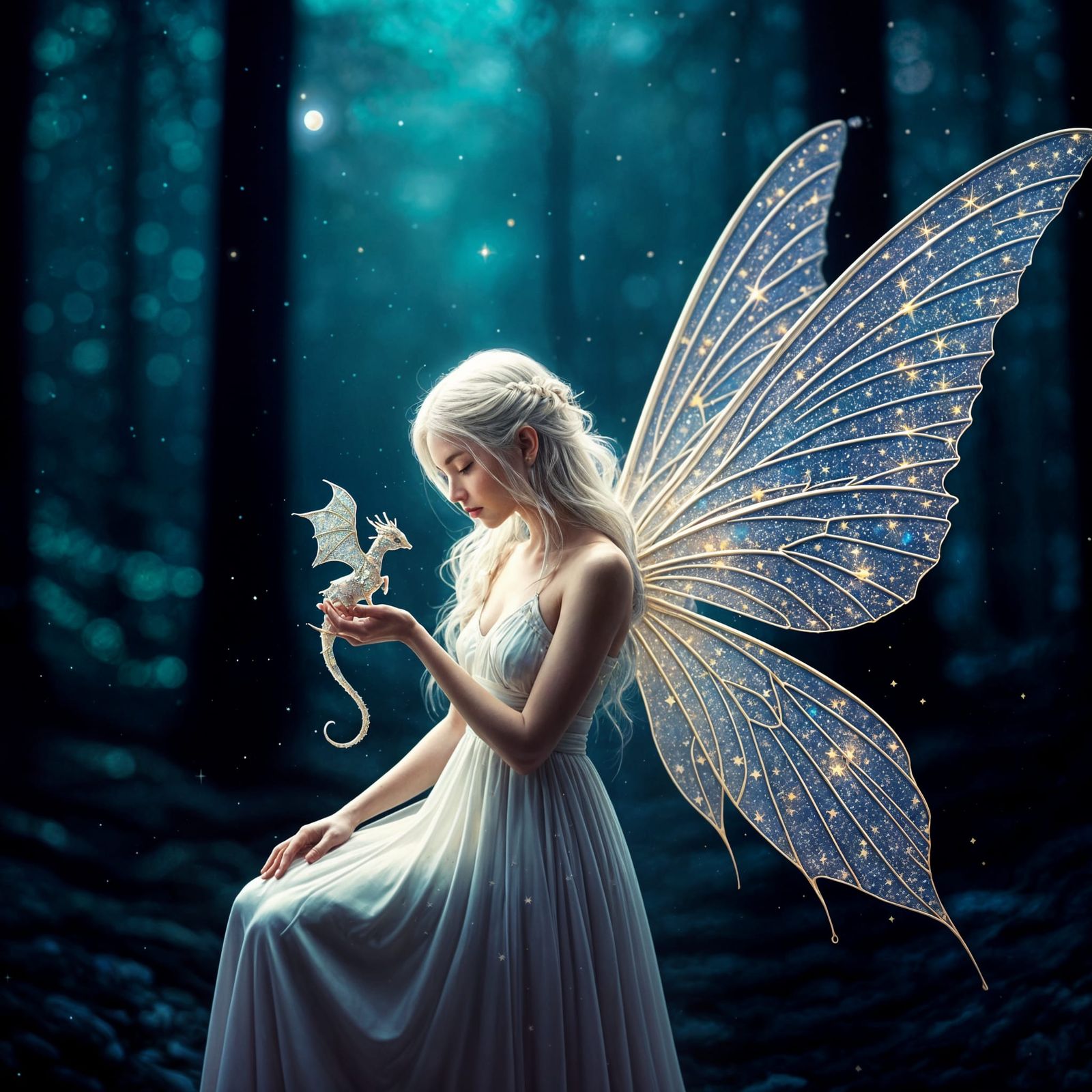 A Fairy and Her Little Dragon