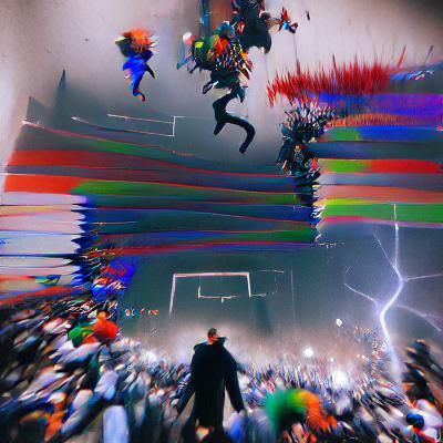 Abstract Rendering of Madness Concept