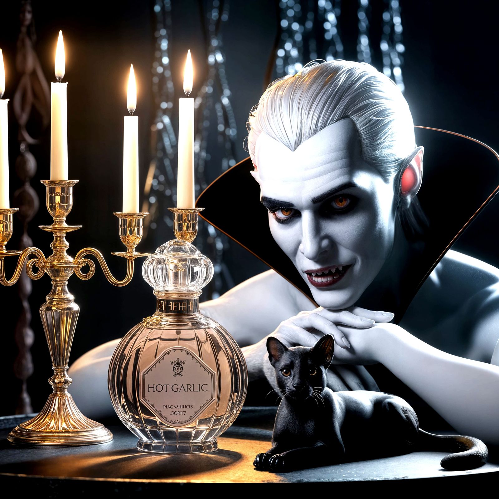 Garlic with puma cage perfume