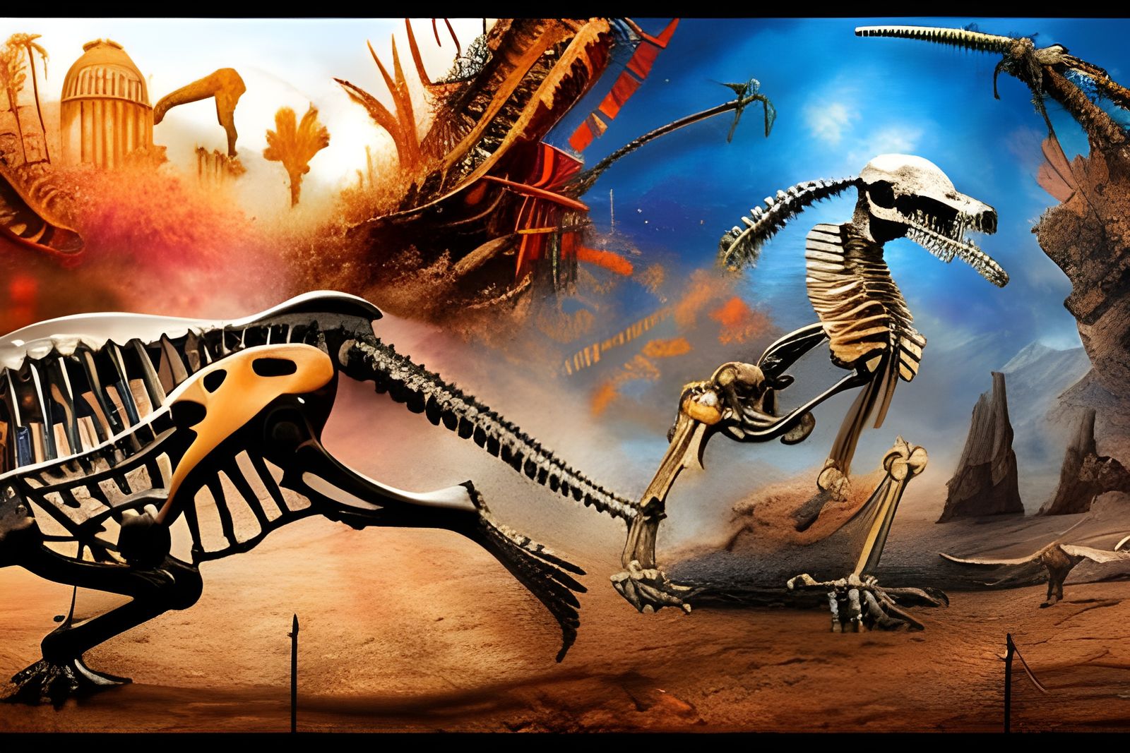 Detailed Deconstruction of T. Rex Skeleton