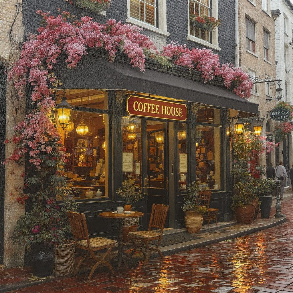 Cozy Amsterdam Coffee House With Romantic Ambiance