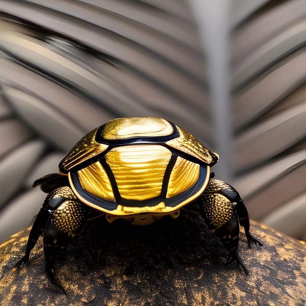 Golden Turtle Beetle Broosh