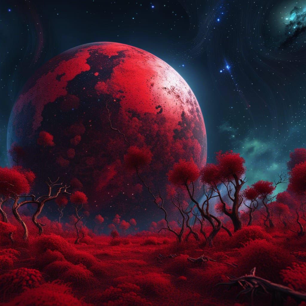 Dying Earth in Neo-Impressionist Style