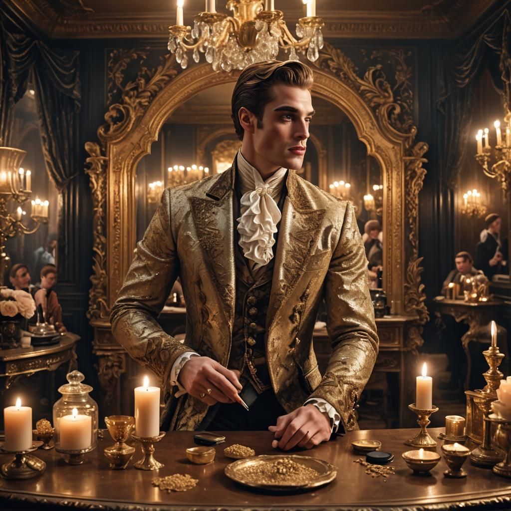 Duke's Lavish Dressing Room: A Matte Painting