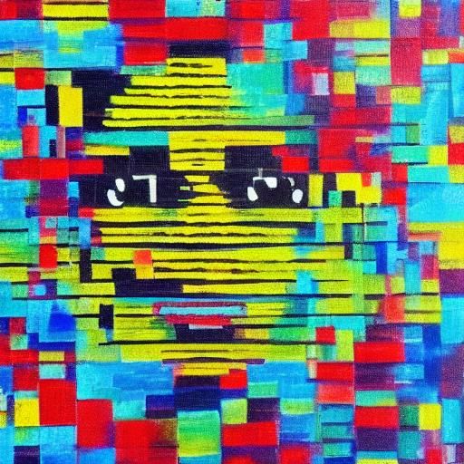 Humorous Distorted Portrait: An Artistic Masterpiece