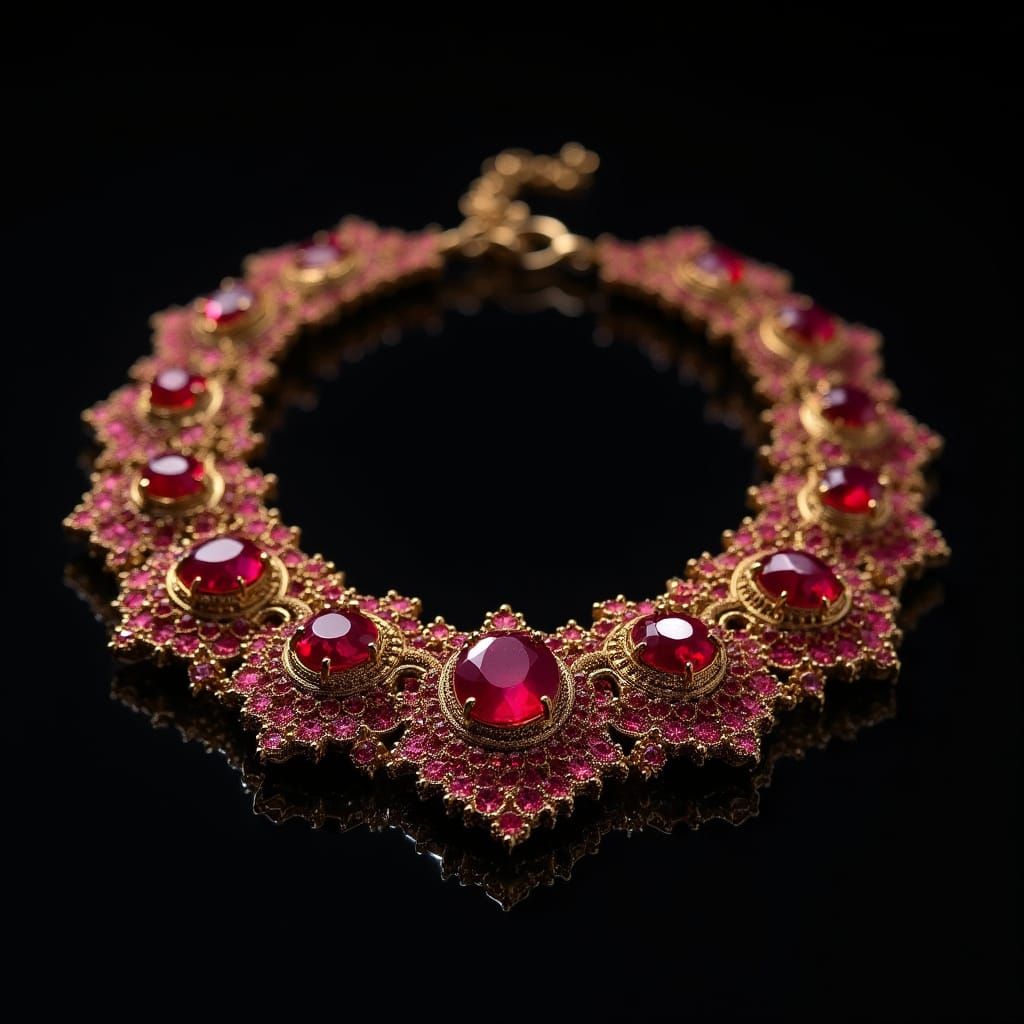 Surreal Jewelers' Masterpiece on Velvet Black