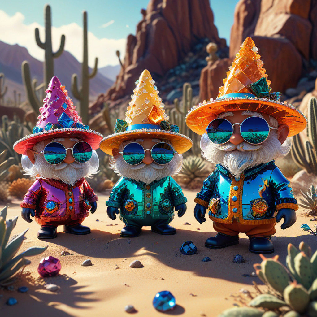 Gnomes in Gemstone Paradise