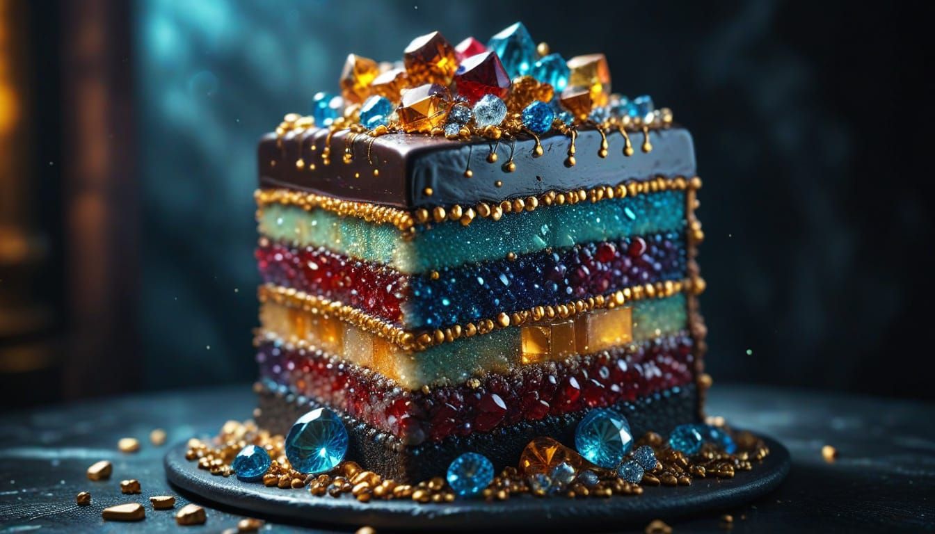 Gemstone Layer Cake Fantasy Concept Art