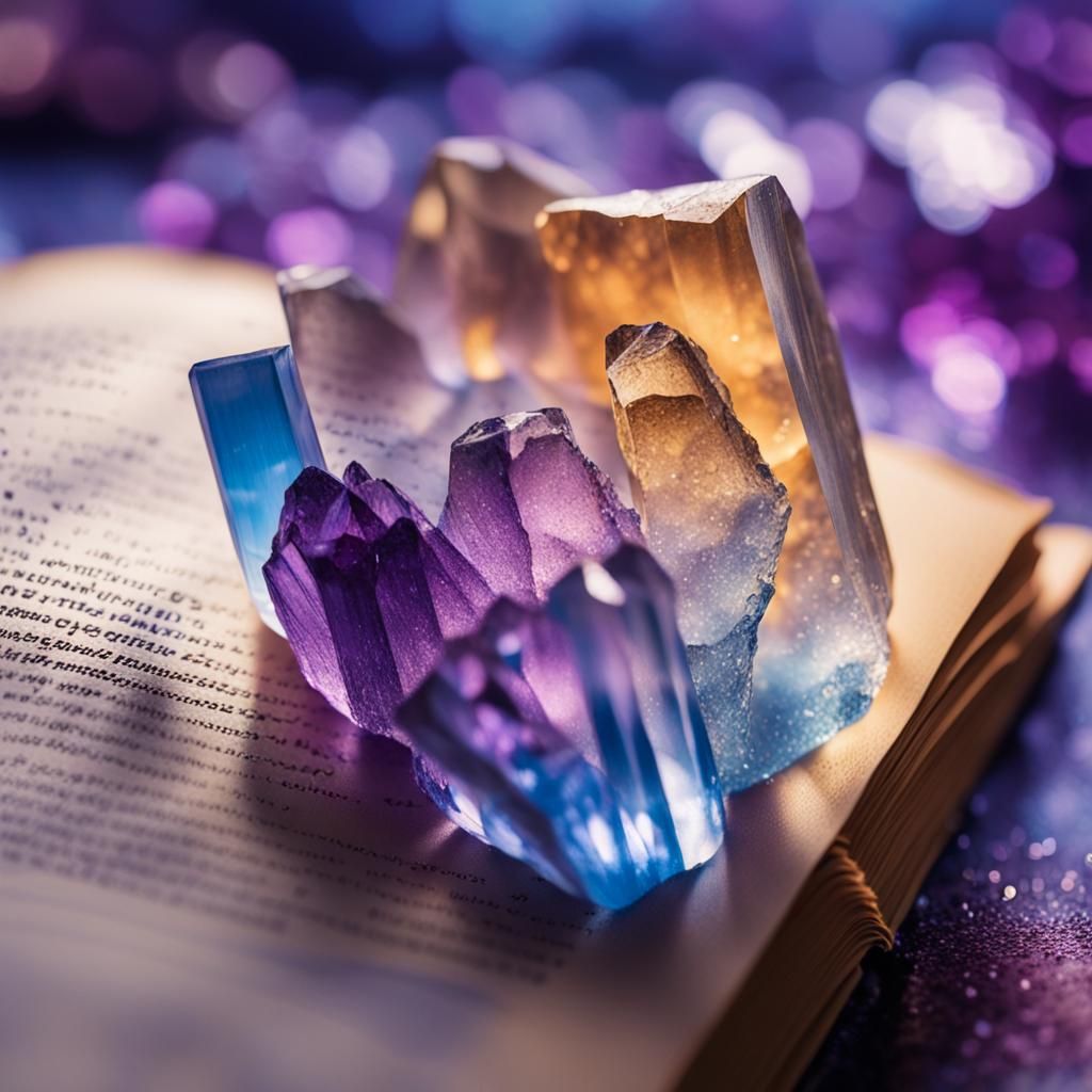 Crystal Refracting Rainbows: A Surreal Macro Photograph