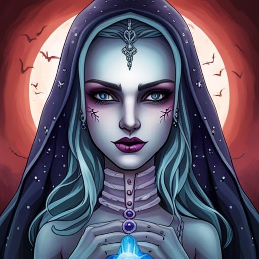 Gothic Horror Princess Lich Illustration