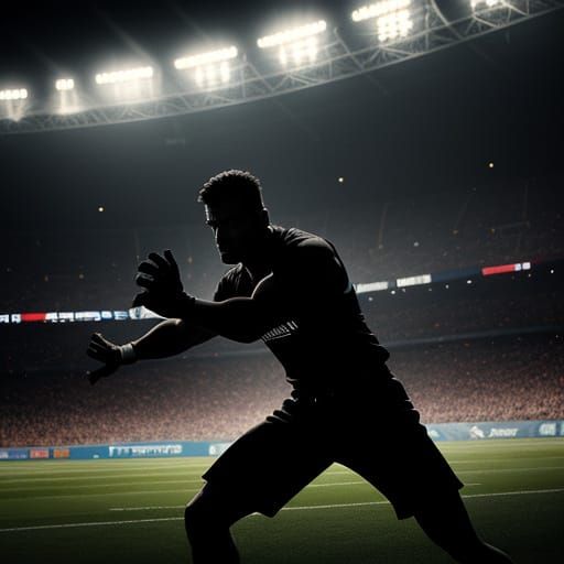 Athlete in Action: Hyperrealistic Sports Photography