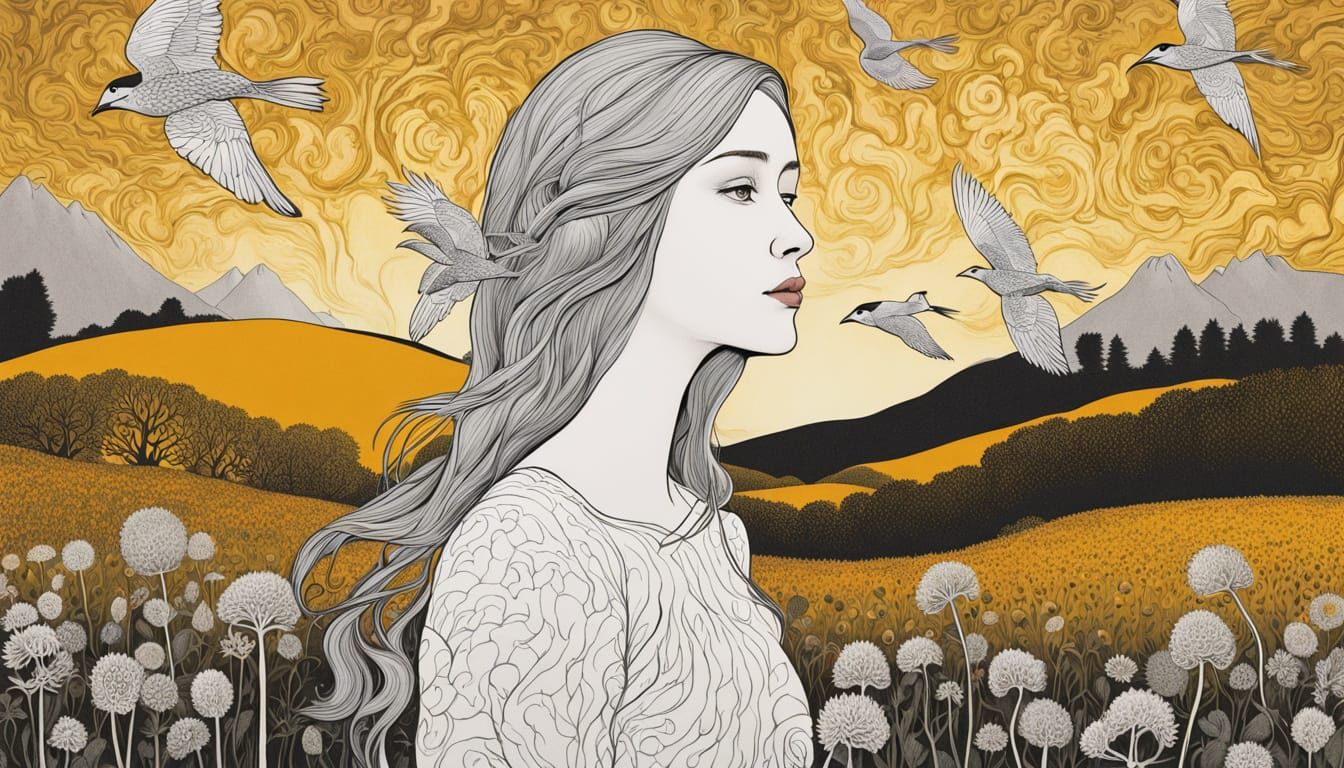 Ethereal Dreamscapes: Bio-Luminescent Creatures in Celestial...