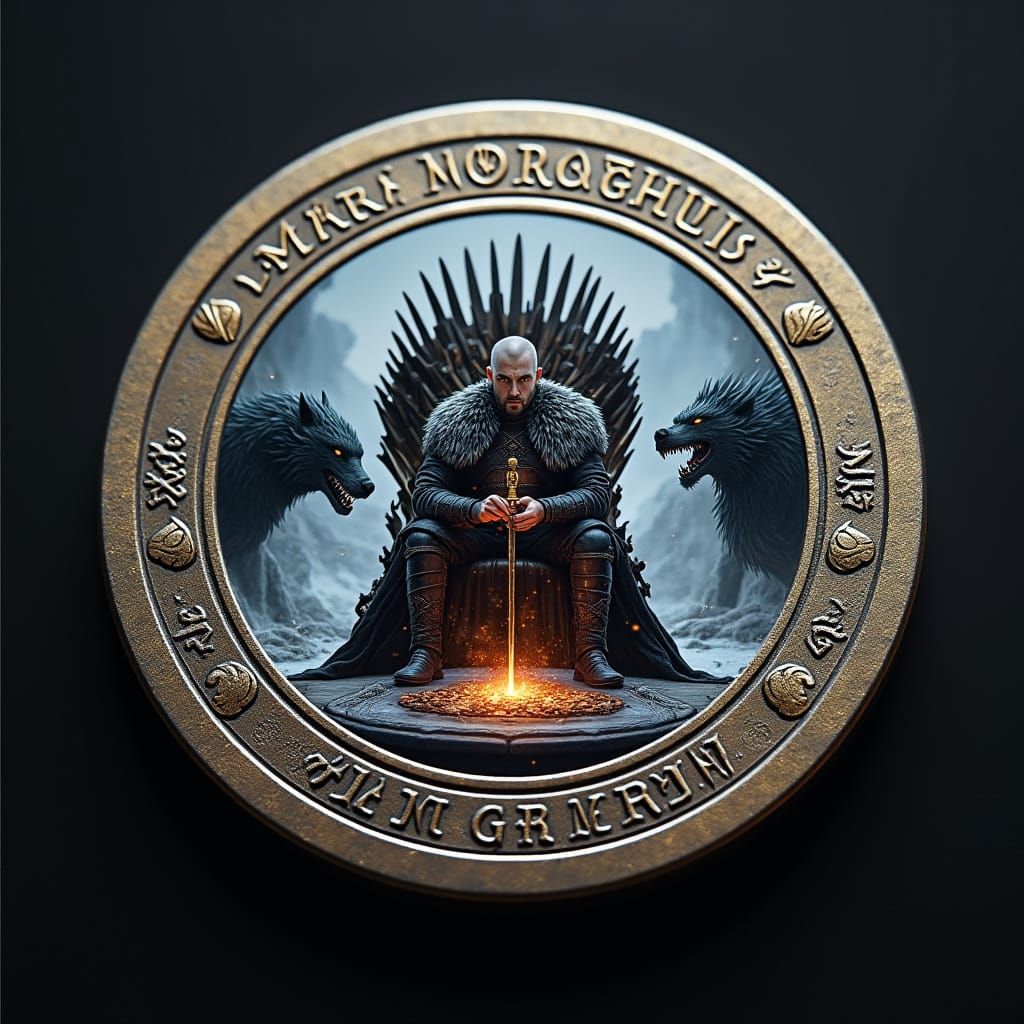 Game of Thrones-Inspired Poker Chip in Valyrian Steel and Dr...