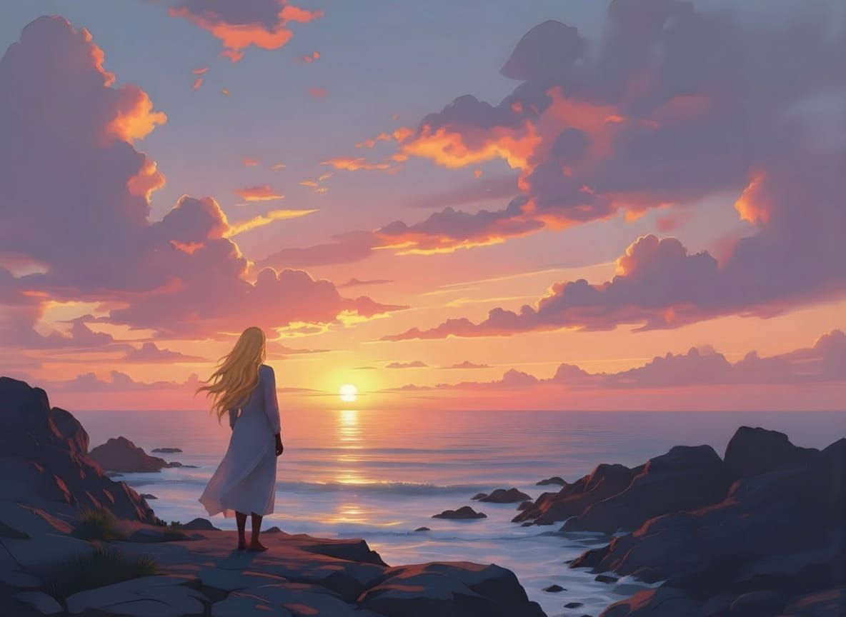 Vibrant Sunset Sky Image