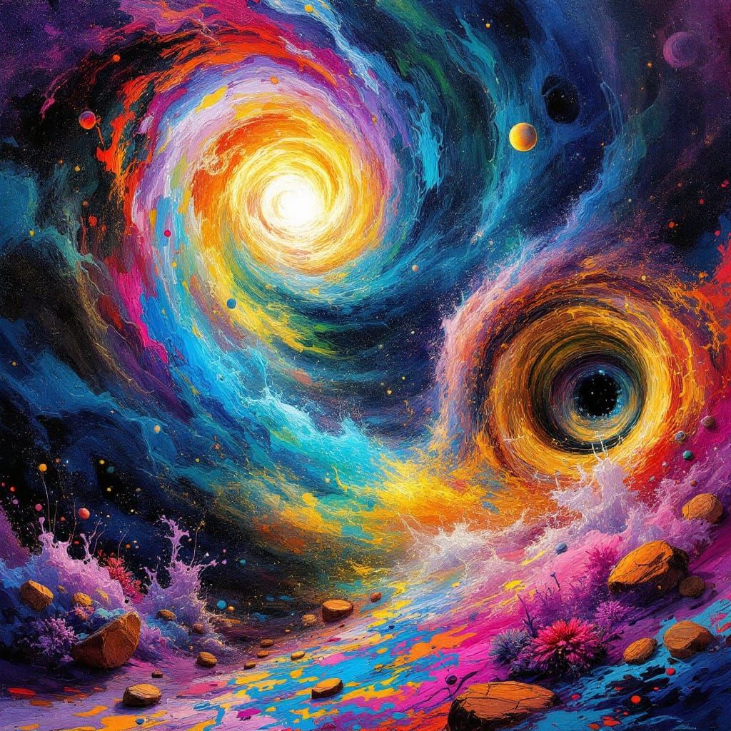 Vibrant Art Competition: A Cosmic Illustration