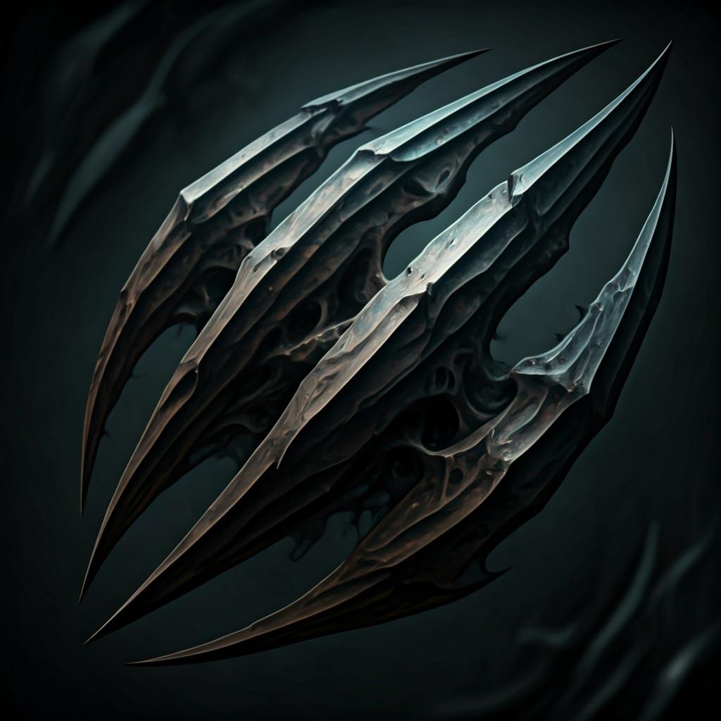 Ethereal Claw Tattoo with Pulsating Energy