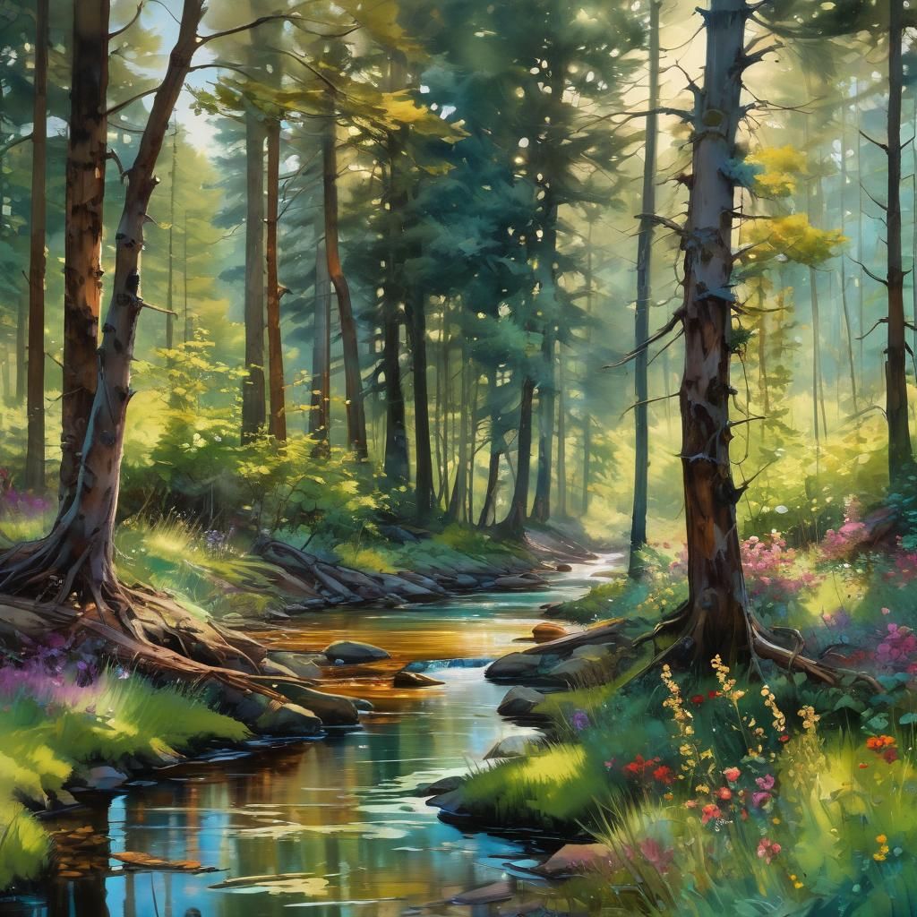 #91 summer landscape