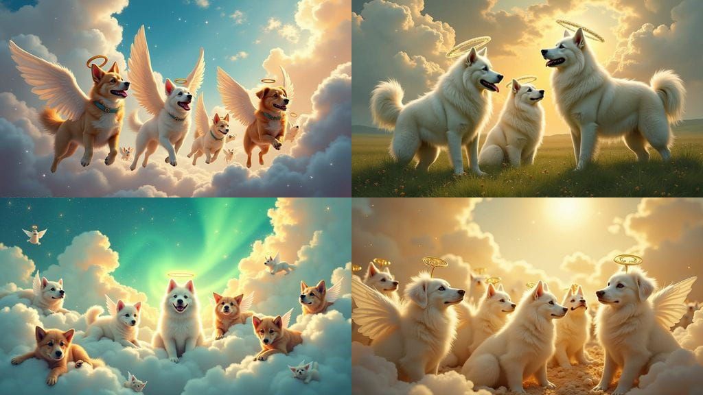 Canine Angels Flock to a Heavenly Realm