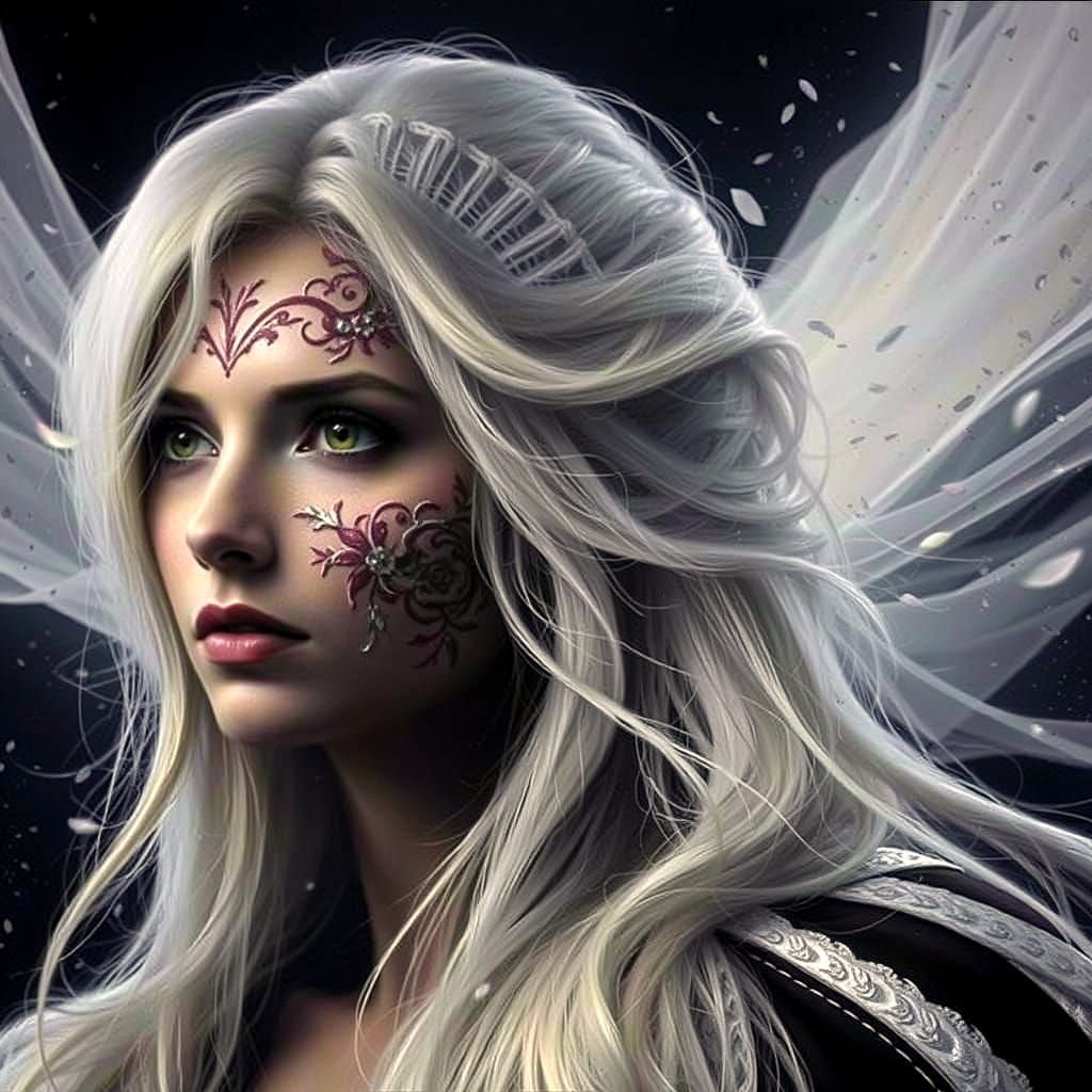 Ginger Woman in Crimson Dress Portrait: Baroque-Inspired Pho...