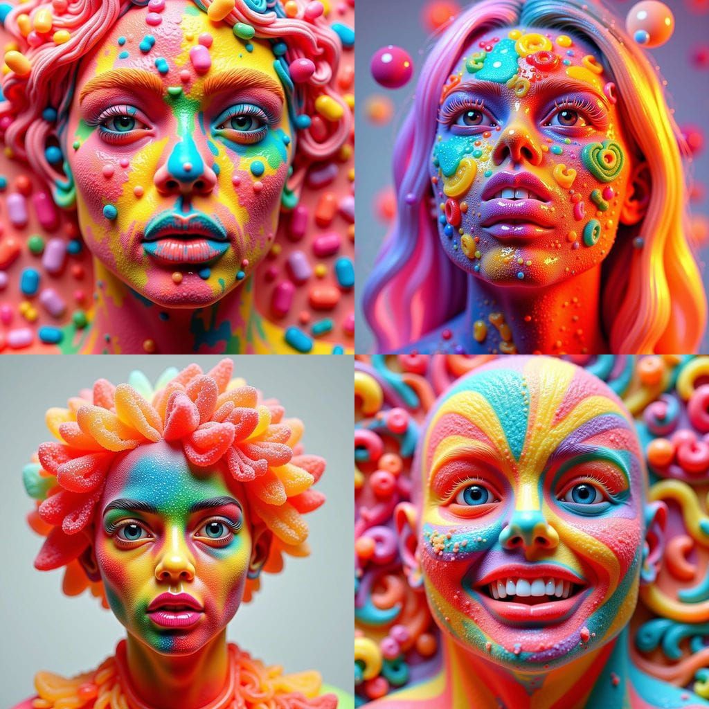 Personalized Gummy Face Portrait from 3D Scan