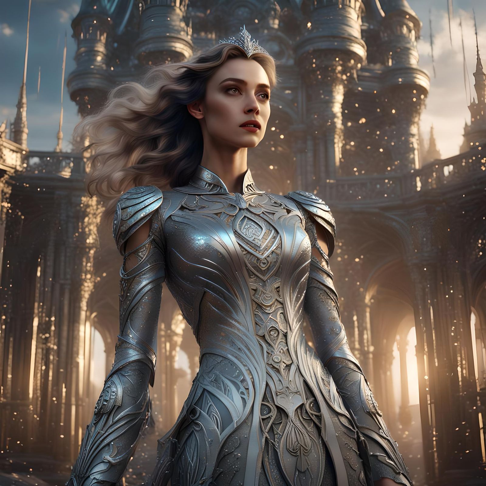 Silver Gown Fantasy Concept Art