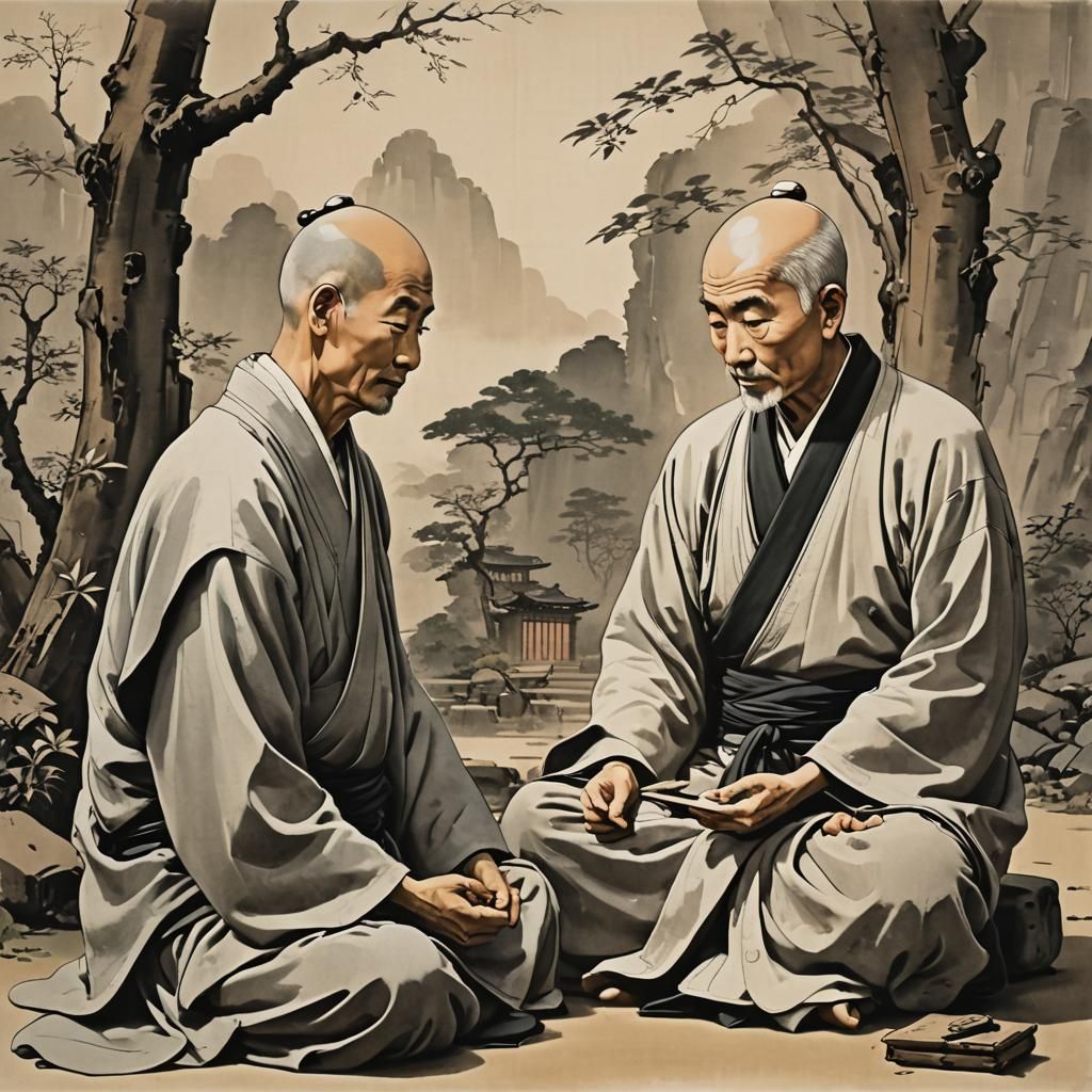 Zen Master Teaches Scholar About Zen