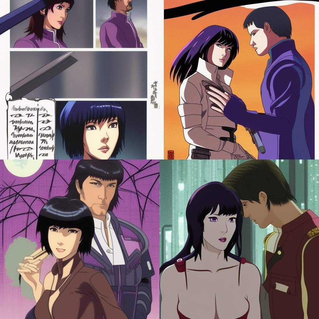 hallmark-style romance between Motoko Kusanagi ("the Major" from Ghost in the Shell) and Balsa Yonsa (the spearwielder, ...