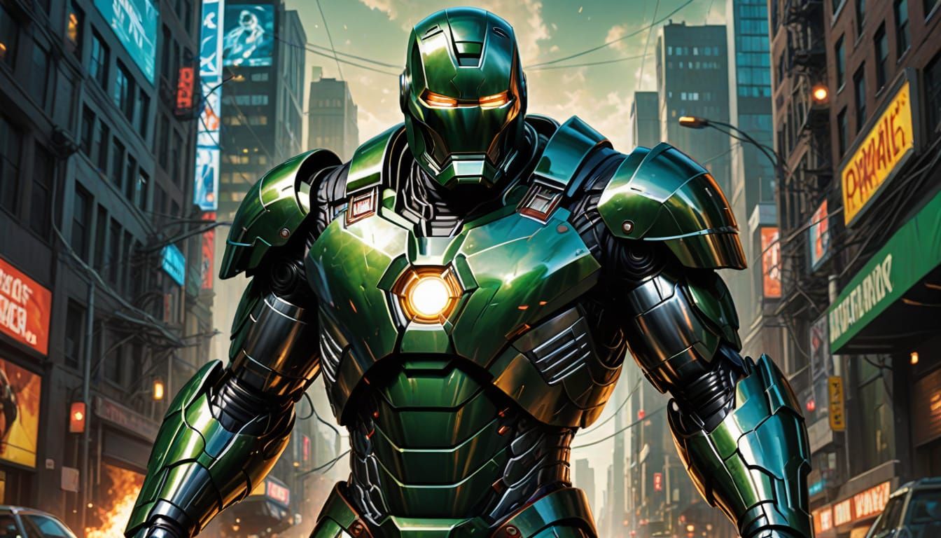Iron Man in Doctor Doom-Inspired Armor