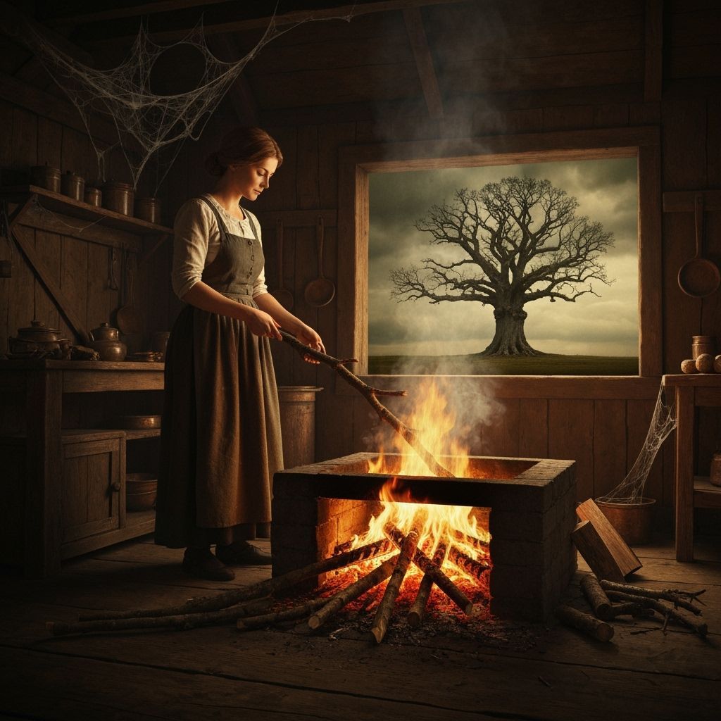 Rustic Kitchen Scene in Style of Flemish Masters