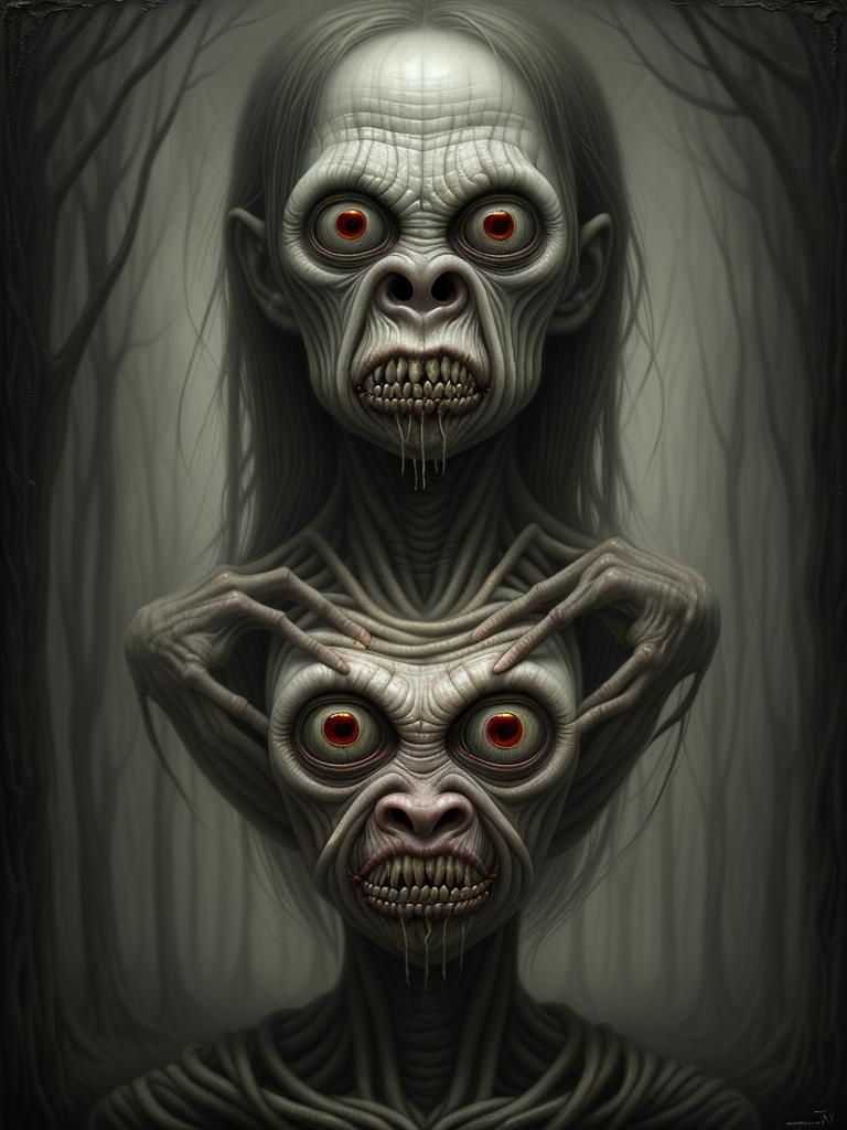 Pale Monster in Oil Painting Style