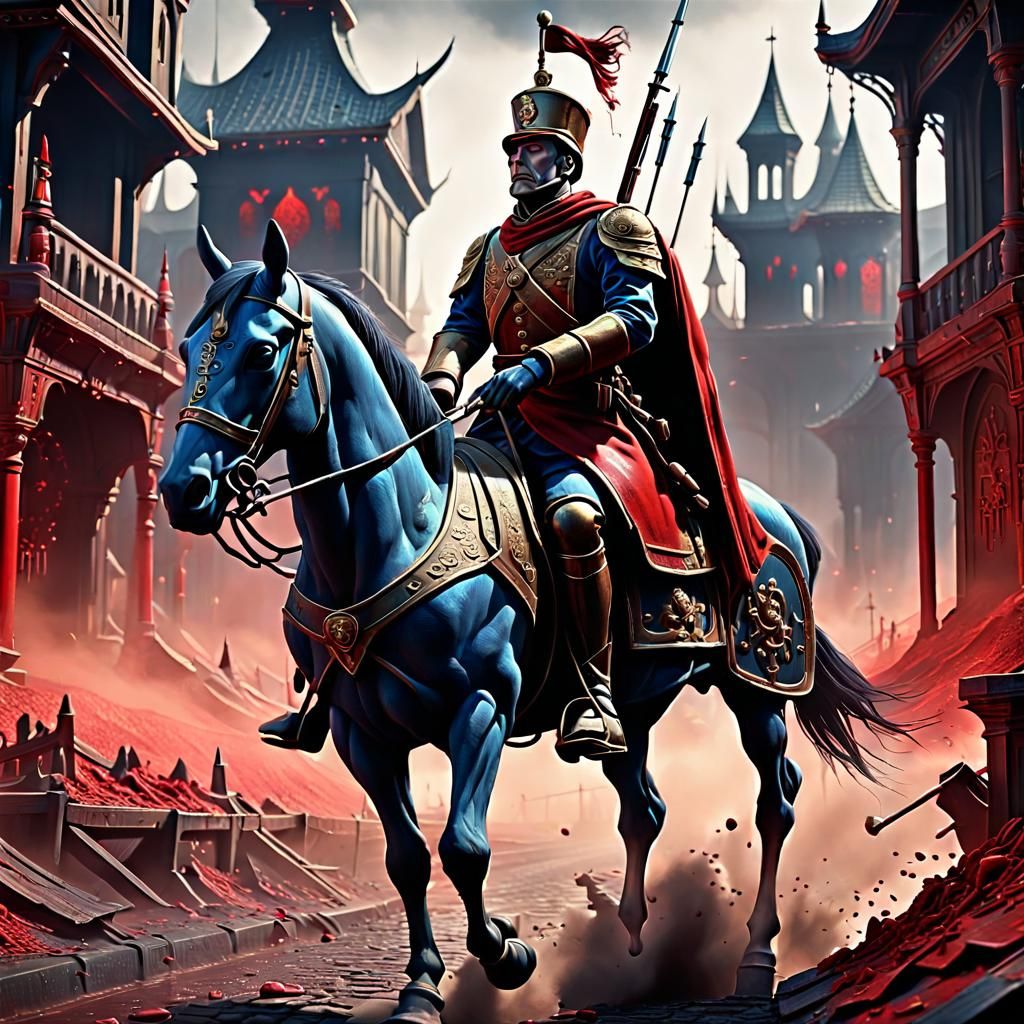 Tin Soldier Rides Away: Detailed Matte Painting