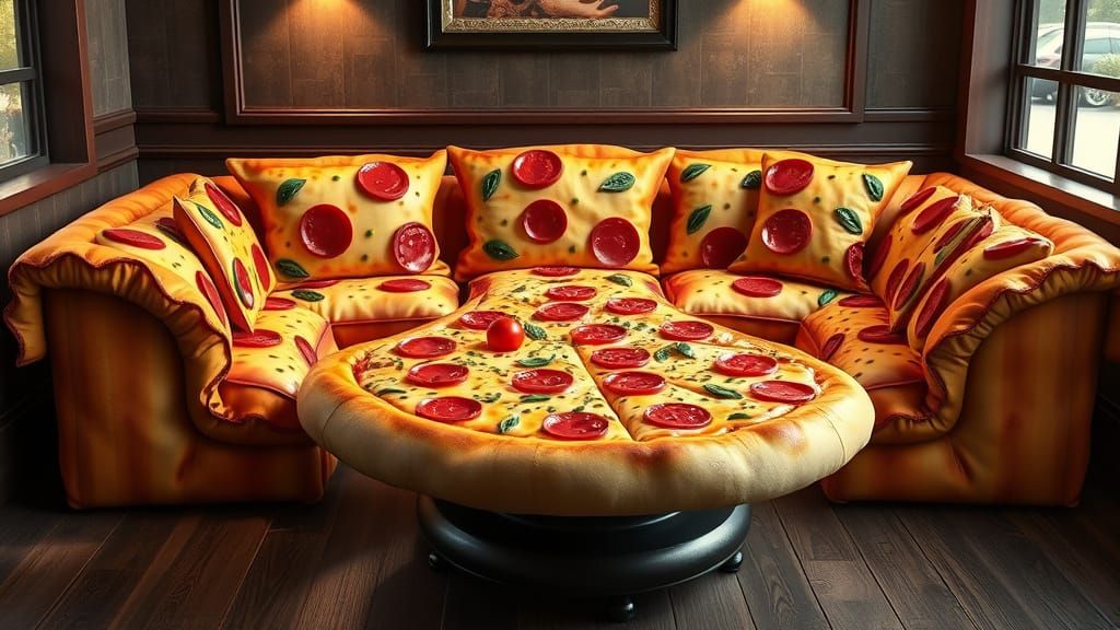 Pizza Parlor Furniture: A Deliciously Tactile Lounge