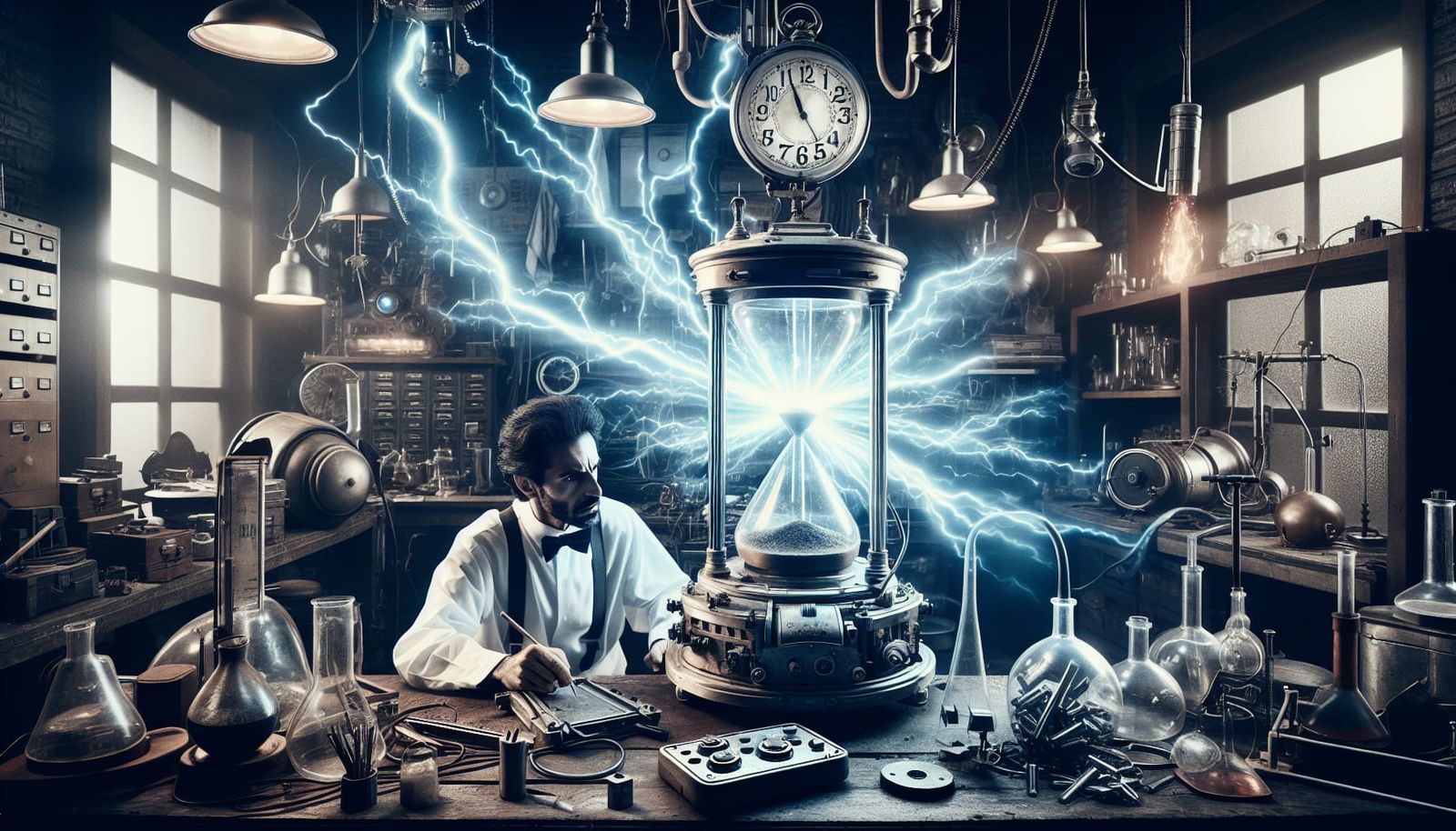 1960s Mad Scientist's Electrifying Lab