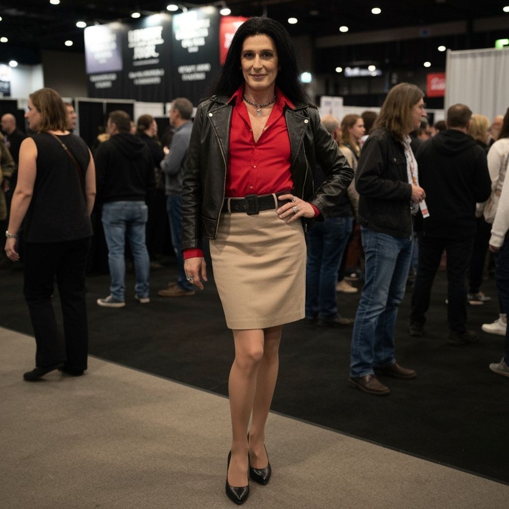 80s Fashion Cross-Dresser at Convention