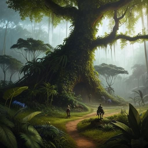 Fantasy Jungle Girl Concept Art