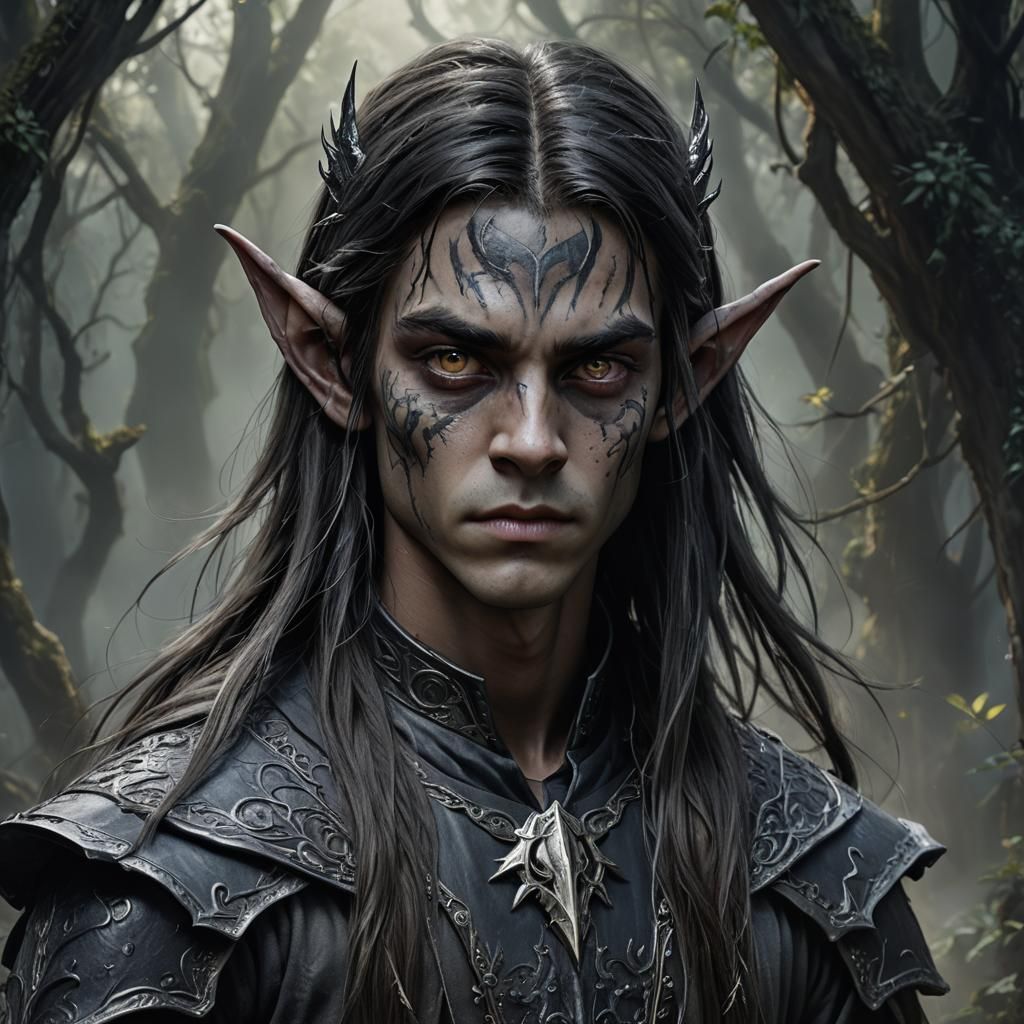 Alien Teen Portrait in Detailed Matte Painting