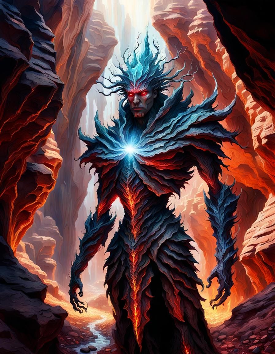 Crystalline Entity in Red Rock Cavern