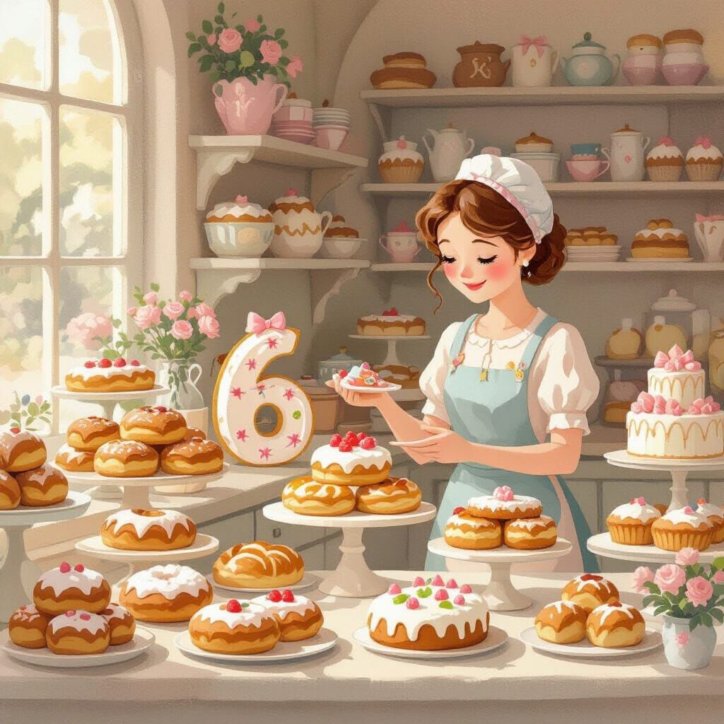 Quirky Bakery Features Number 6 & 7 Themed Treats