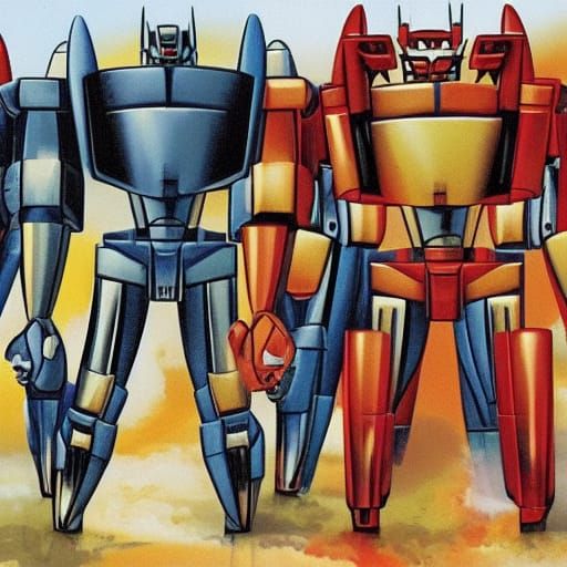 Men Walk in Autobots Like Fish