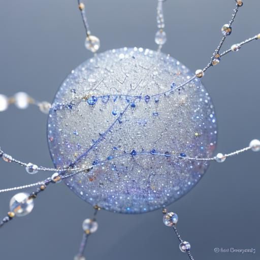 Macro Photograph of Sparkling Glass Beads