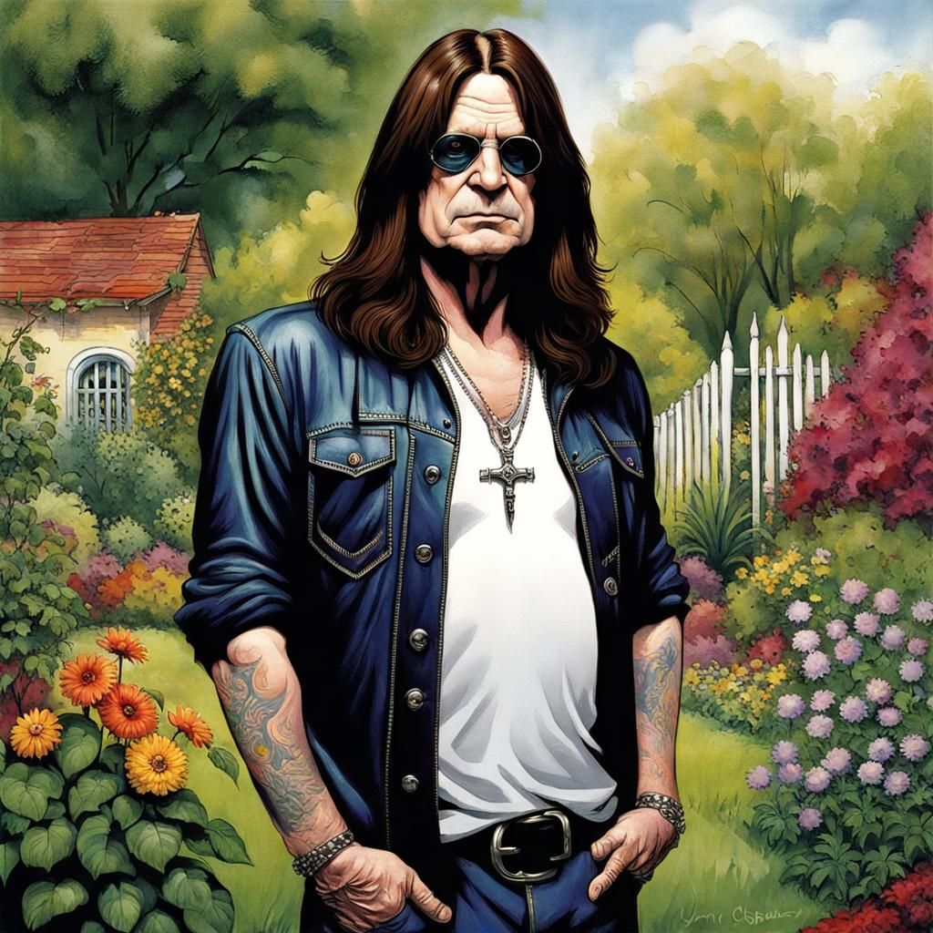 Heaven and Hell later... Ozzy Osbourne