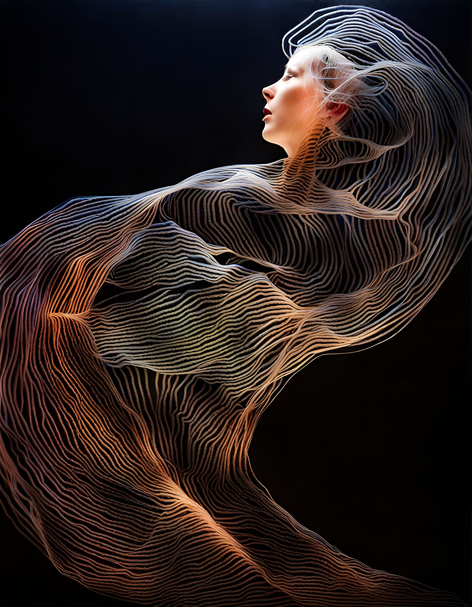 Dancing with Ghosts: A Figurative Color Photogram