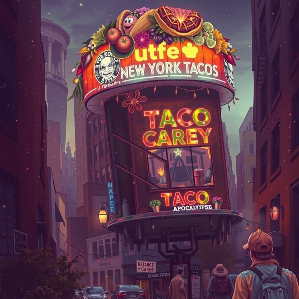 Apocalyptic New York City in a Taco Themed Landscape