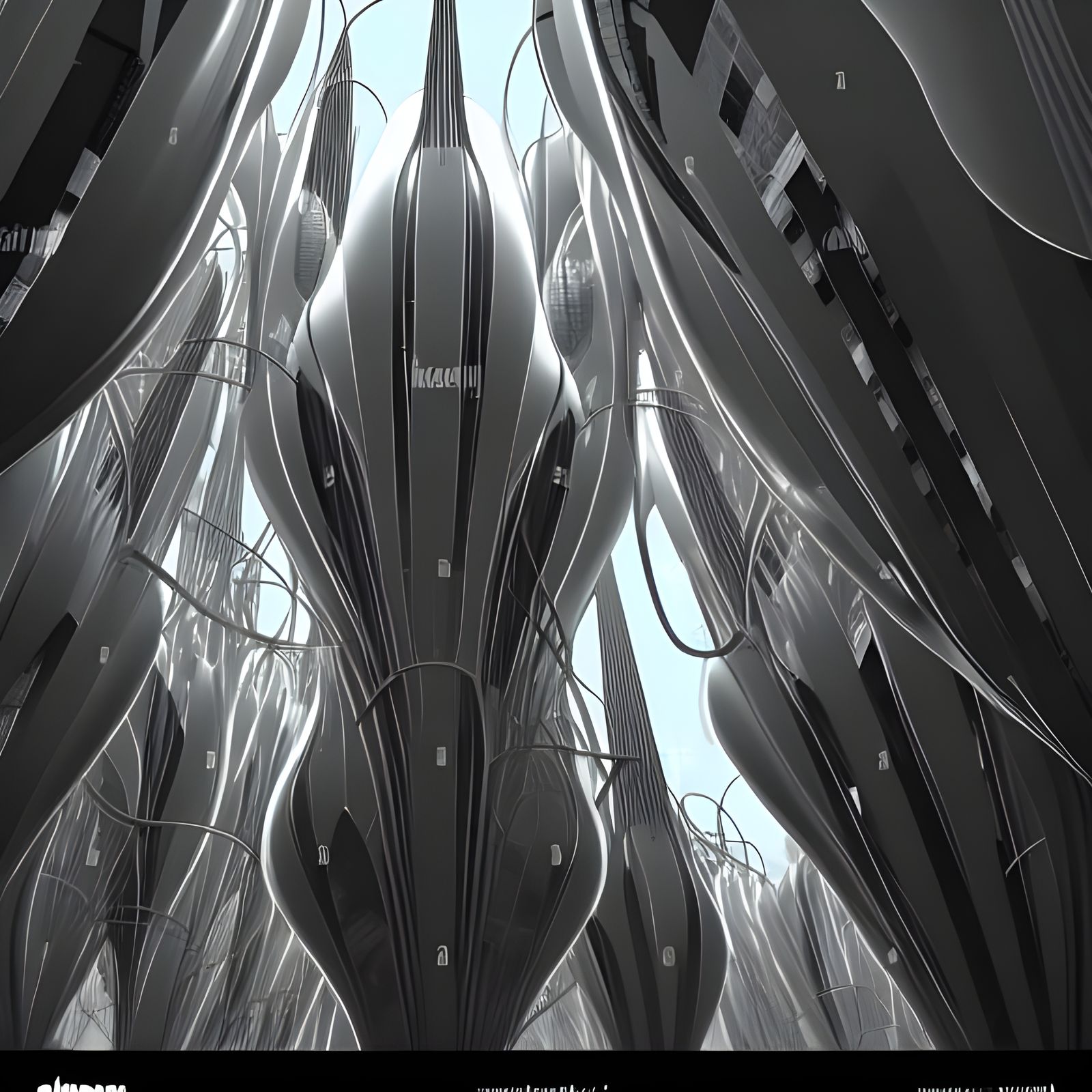 Futuristic Cityscape: Hyperreal Endless Metropolis in 16k