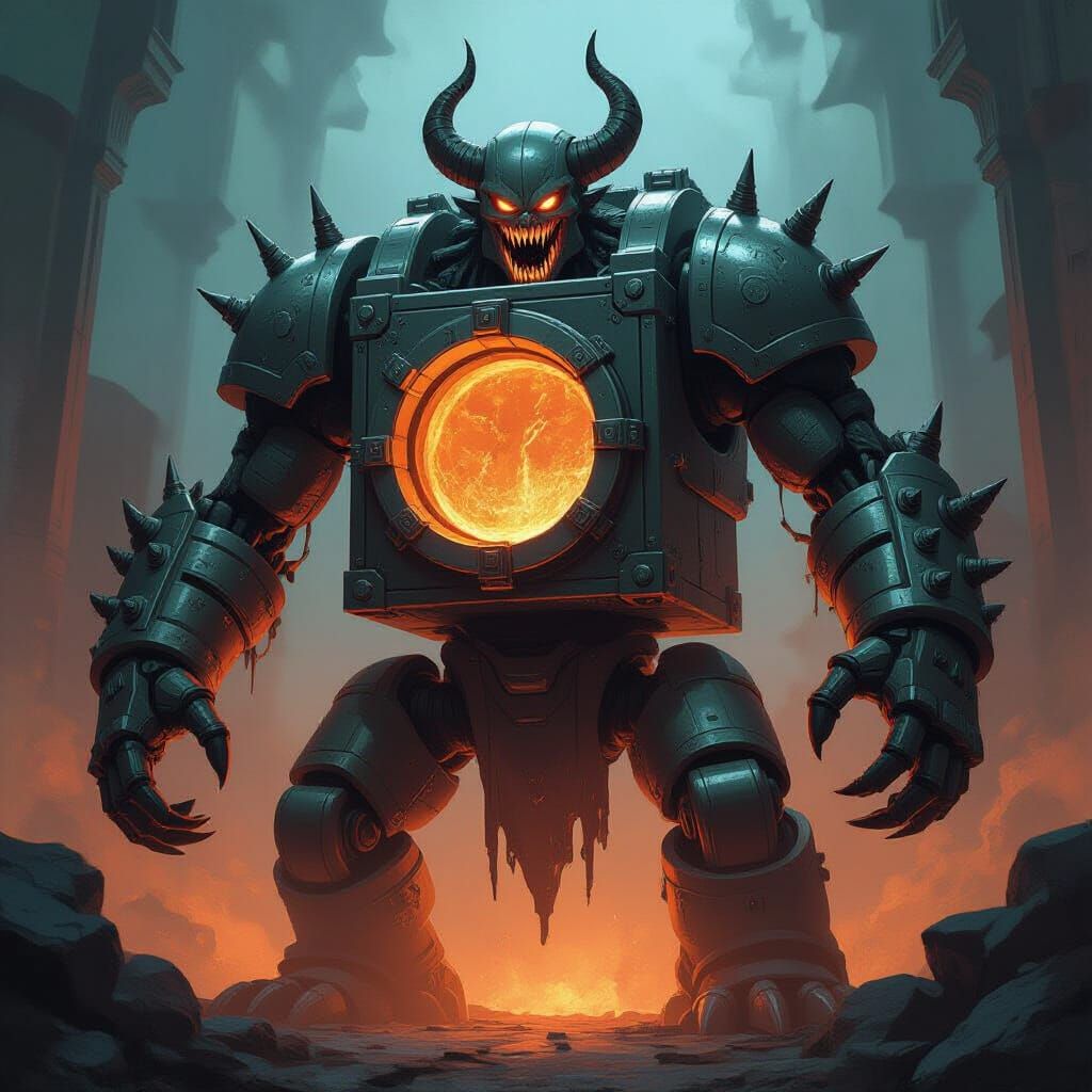 Monstrous Vaultfiend Construct-Demon Hybrid