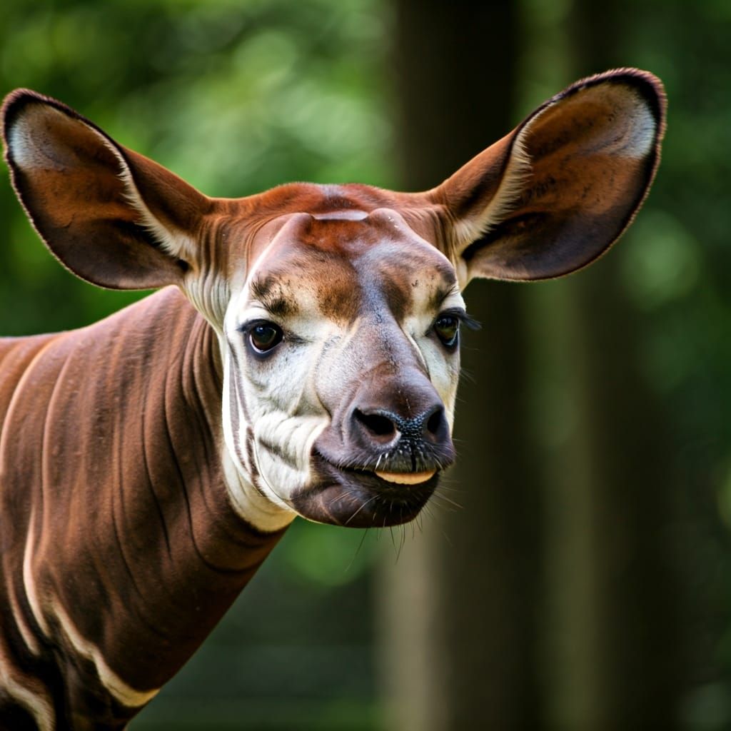 Smiling okapi