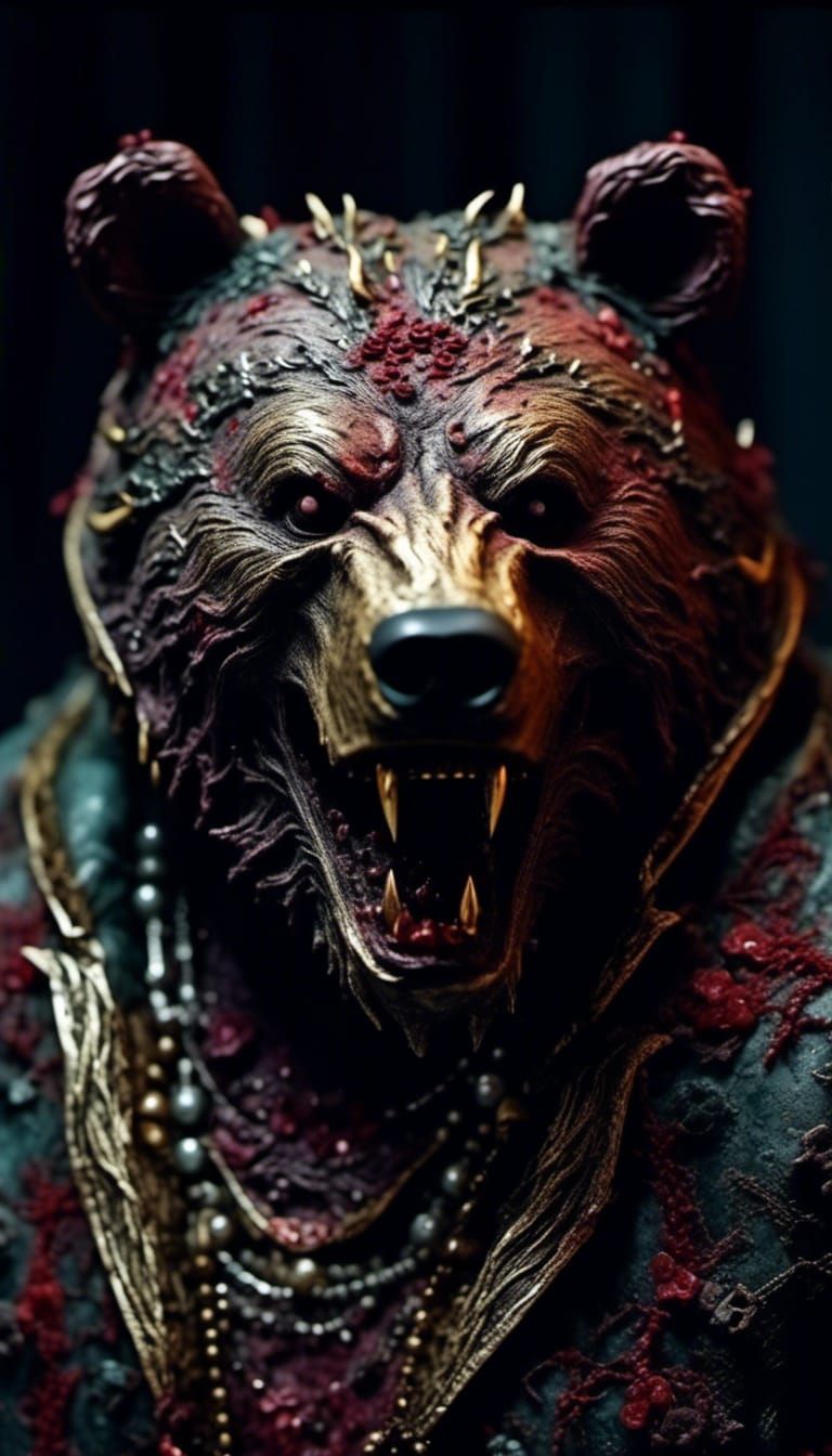 Creepy Taxidermy Zombie Portrait of a Demon