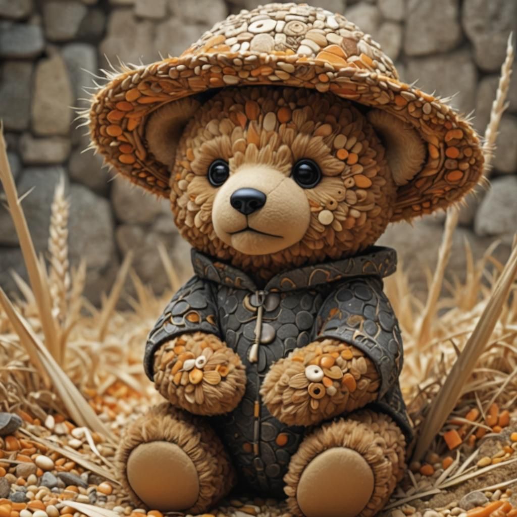 Farmer grains Teddy Bear