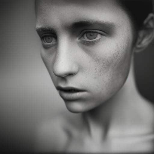 Striking Portrait in Style of Street Photography